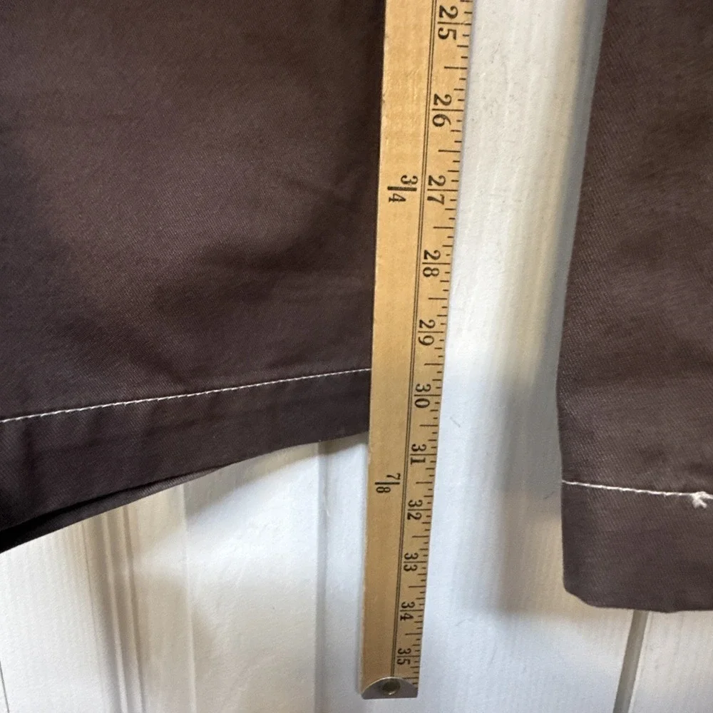 True Religion Baggy Cargo Pants 31 Brown Contrast Stitch Horseshoe Y2K Hip Hop